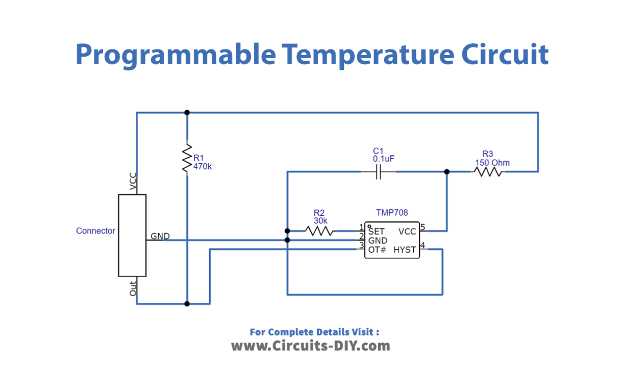 Resistor-Programmable-Temperature-Switch-circuit-diagram-schematic