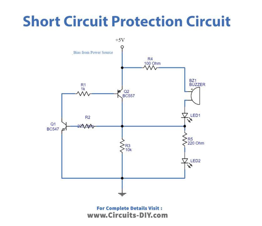 Short-Circuit-Protection-Circuit-diagram-schematic