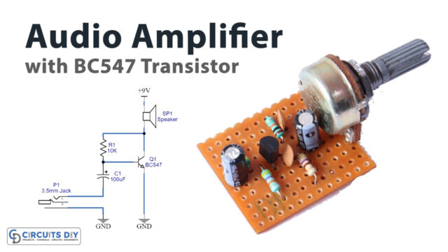 Simple-Basic-Audio-amplifier-with-BC547-Transistor