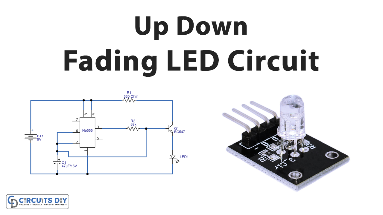 Simple Up/Down Fading LED Circuit