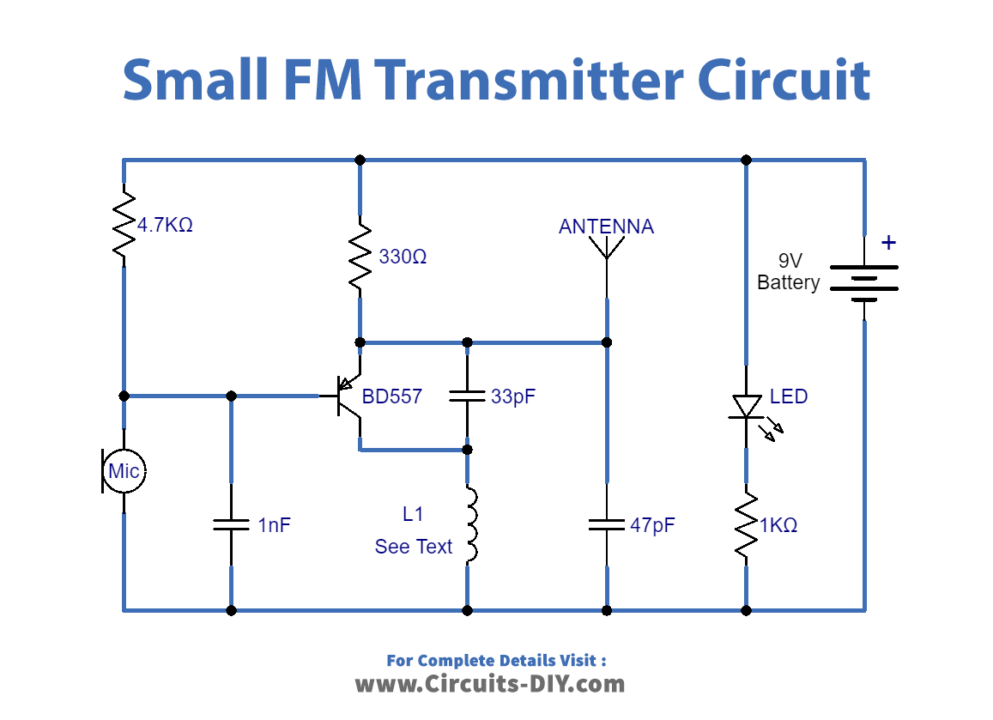 Small-FM-bug-Transmitter-Circuit-diagram-schematic