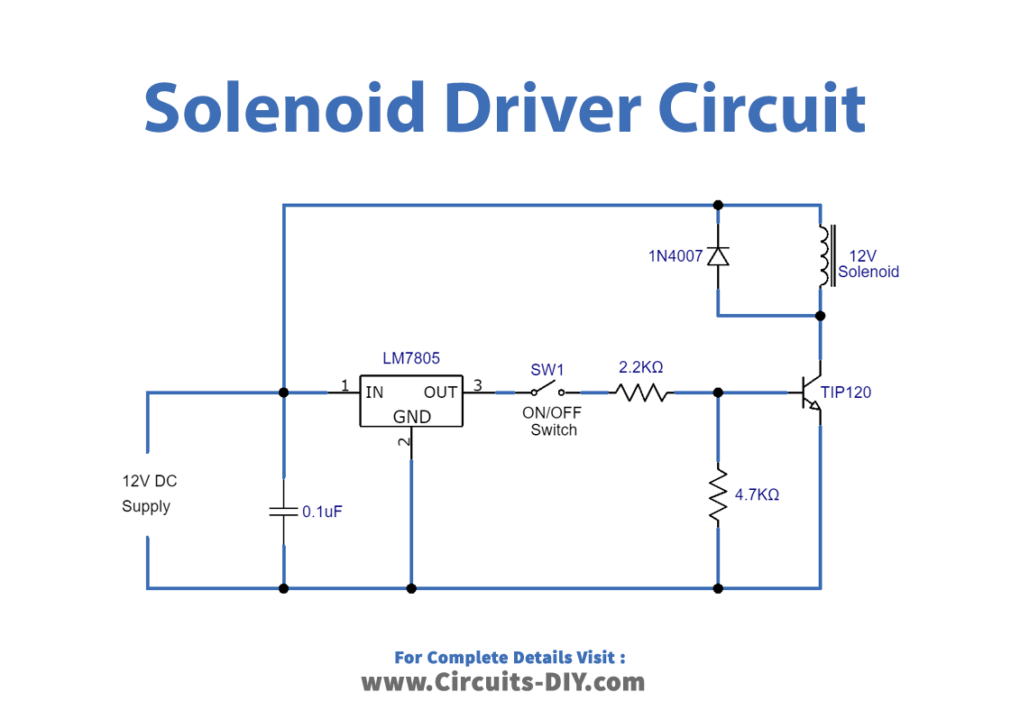 Solenoid Driver Circuit TIP120