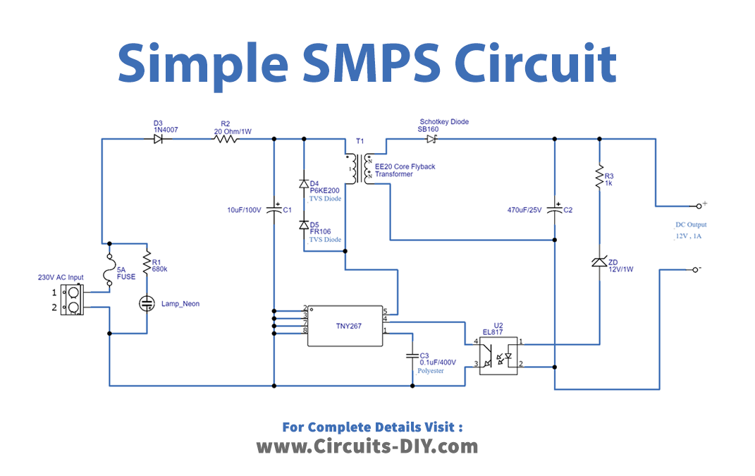 Switched-Mode-Power-Supply-SMPS-Circuit