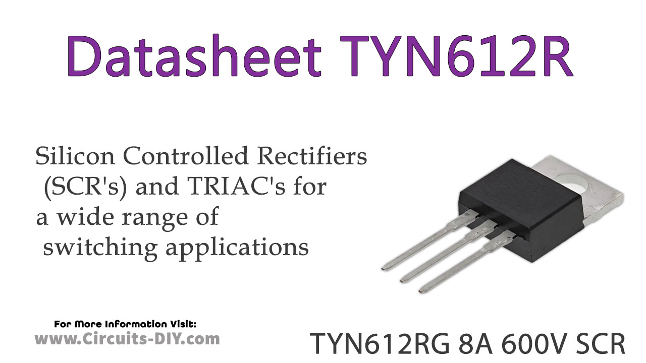 TYN612RG 8A 600V SCR – Datasheet