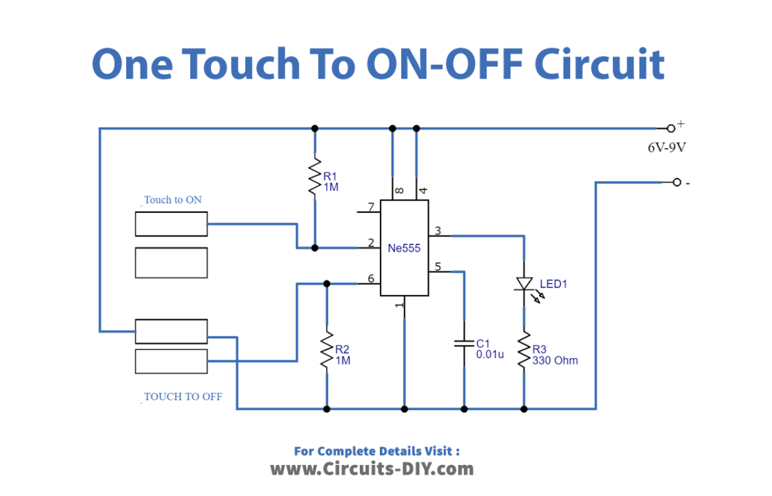 Touch-to-ON-OFF-Switch-circuit-diagram-schematic