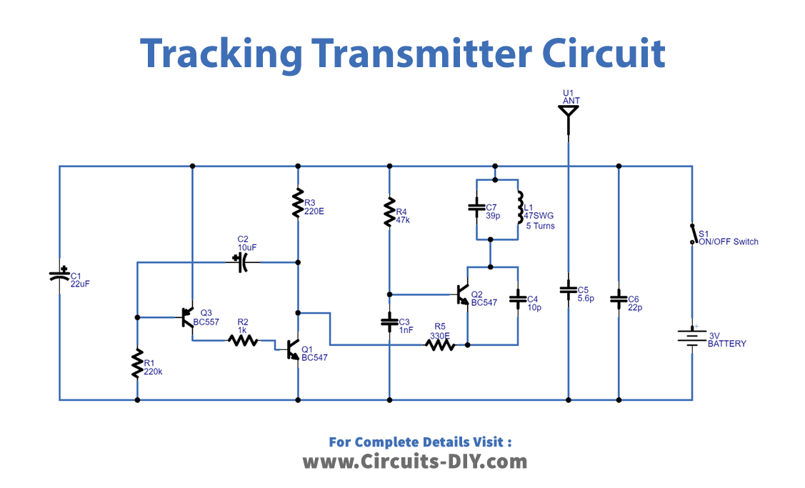Tracking Transmitter Circuit Diagram