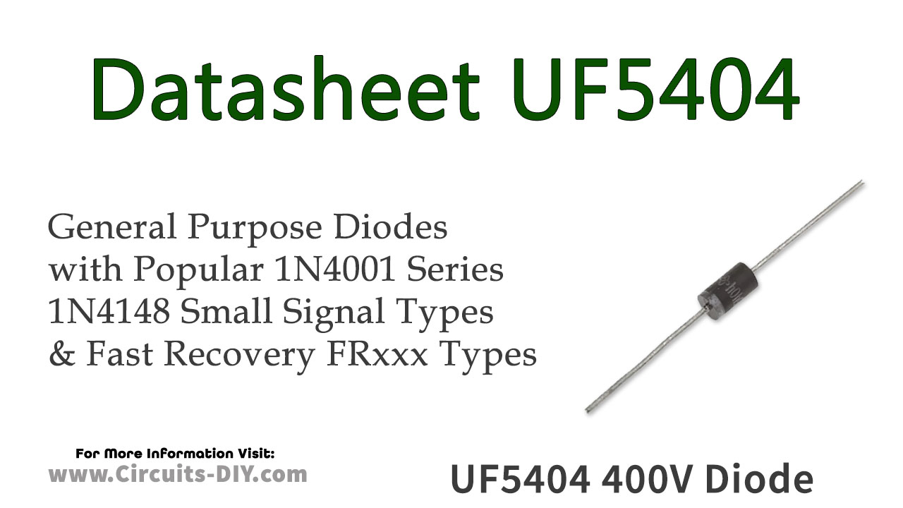 UF5404 400V 3A Ultra-Fast Recovery Diode – Datasheet