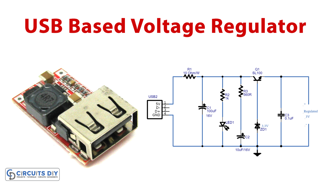 USB Zener Diode Regulator Circuit