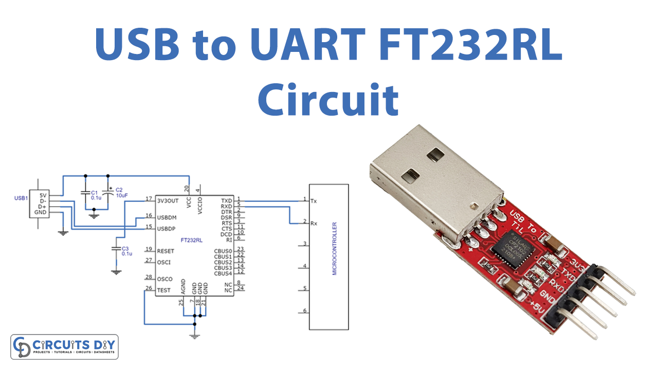 binde I første omgang meditation USB to UART FT232RL Circuit