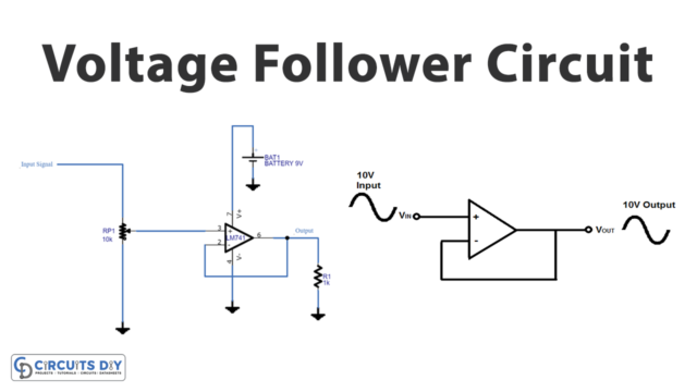 Voltage-Follower-Circuit-Using-op-amp-741