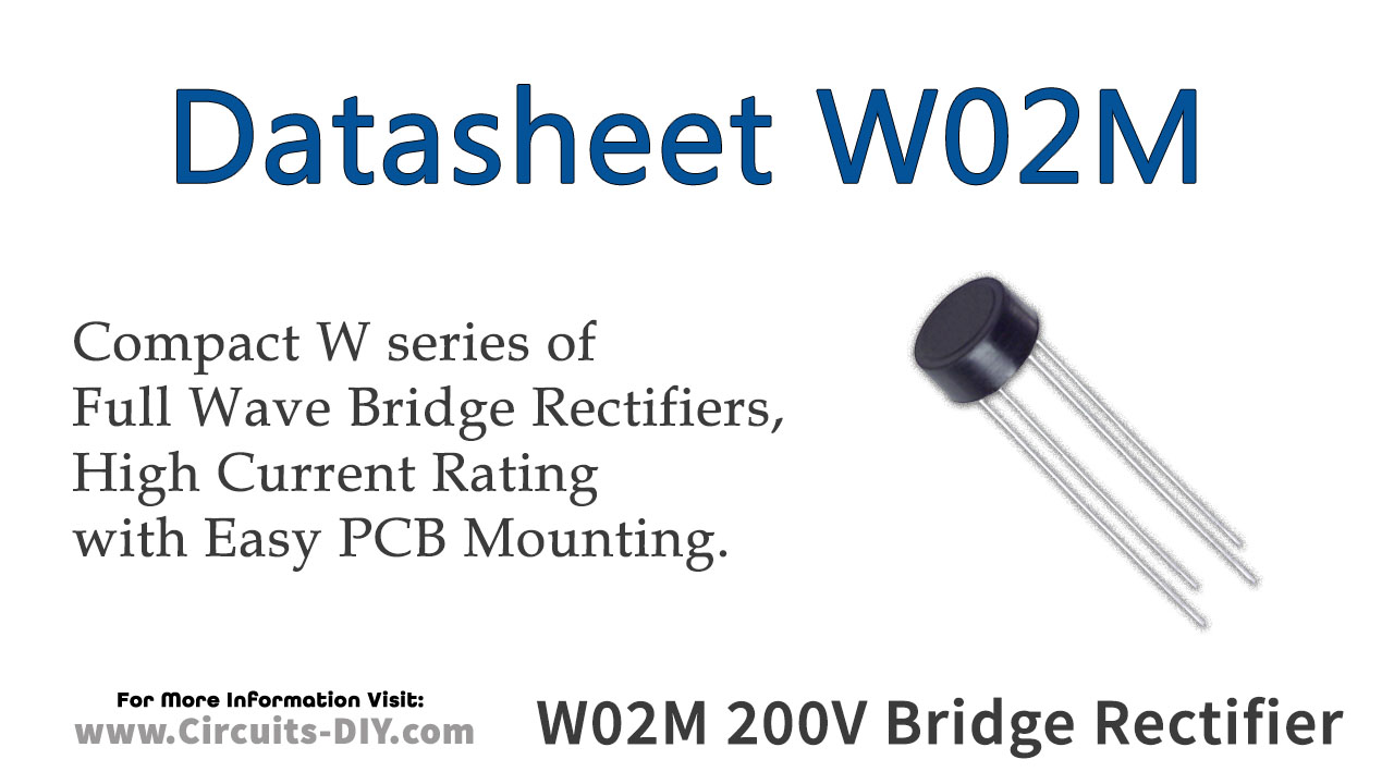 W02M 200V 1A Full Wave Bridge Rectifier - Datasheet