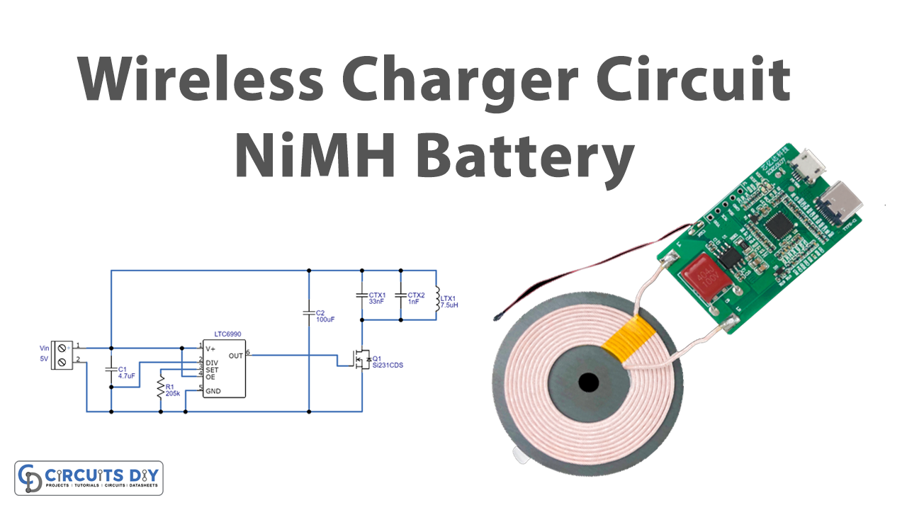Wireless Charger Circuit NiMH Battery
