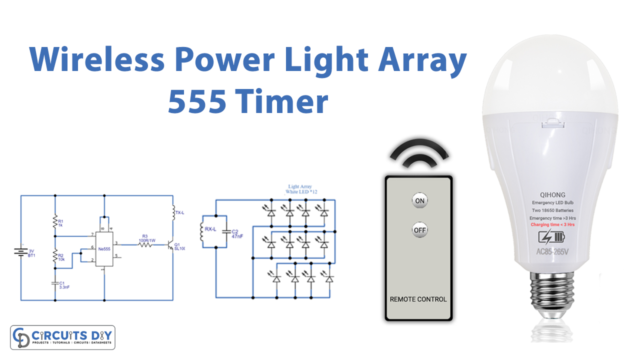 Wireless Power Light Array using IC555
