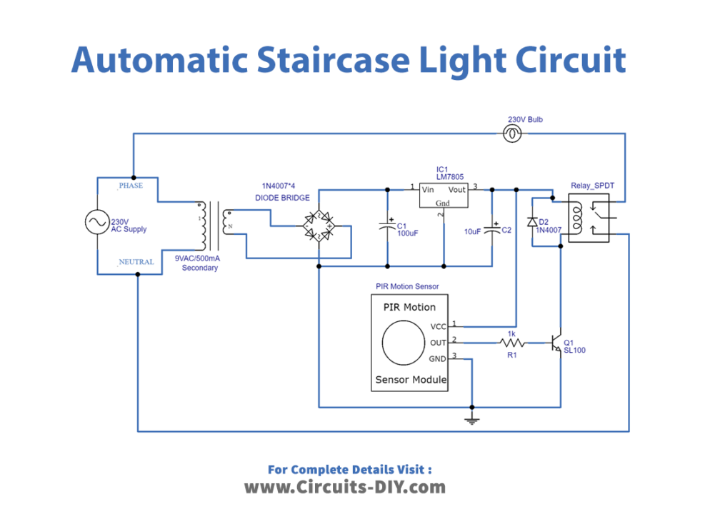 automatic-staircase-light-circuit-using-pir-sensor-diagram-schematic