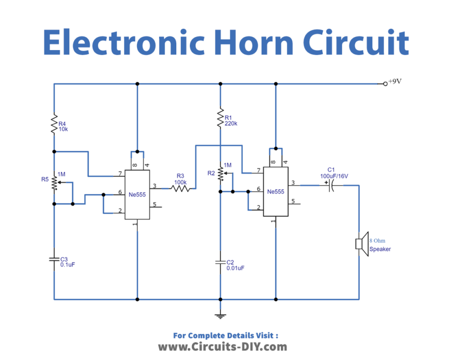 electronic-horn-circuit-diagram-schematic