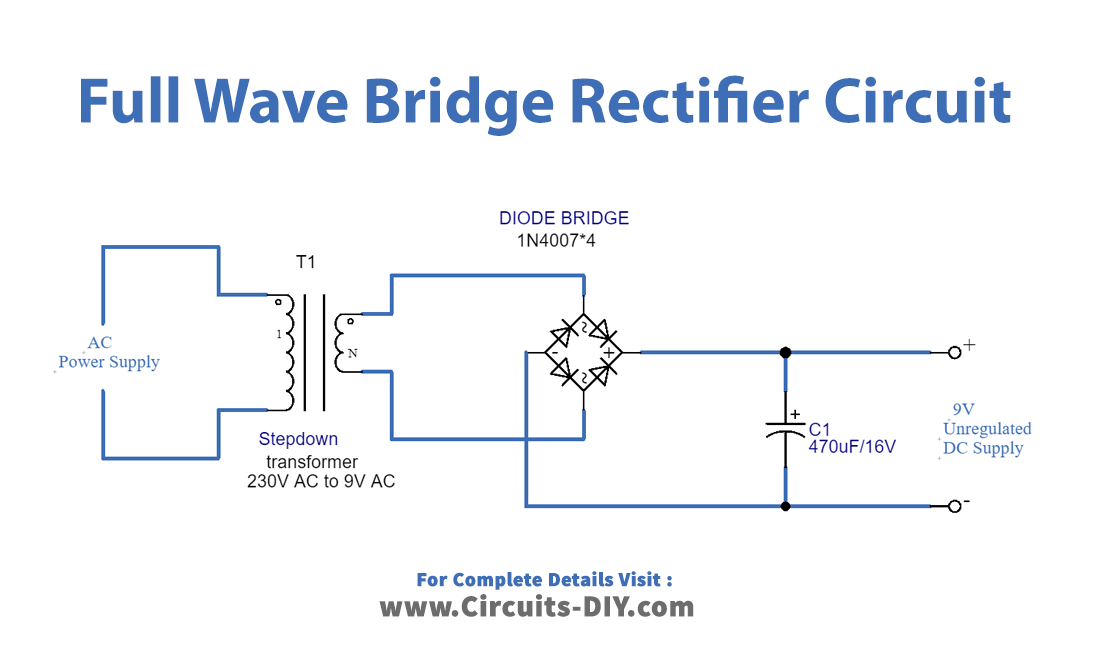 full-wave-bridge-rectifier-circuit-diagram-schematic