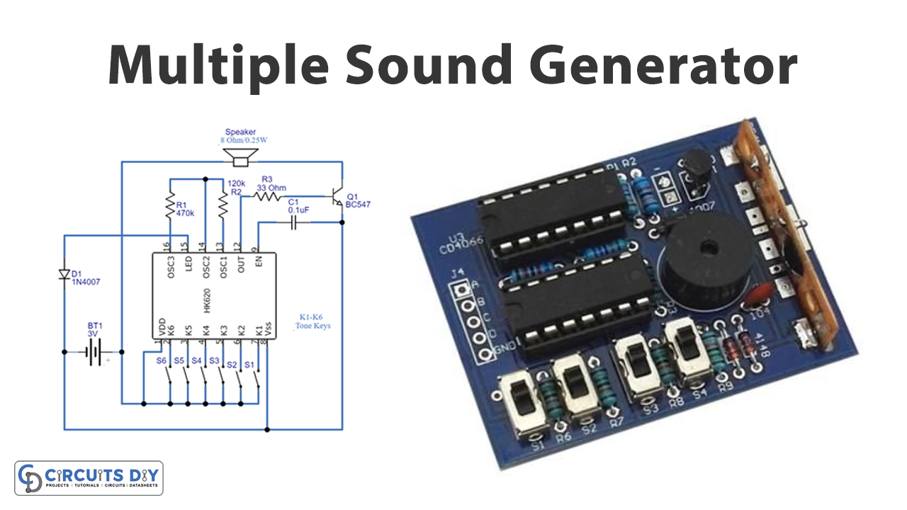 Sound Generator Circuit Using IC HK620