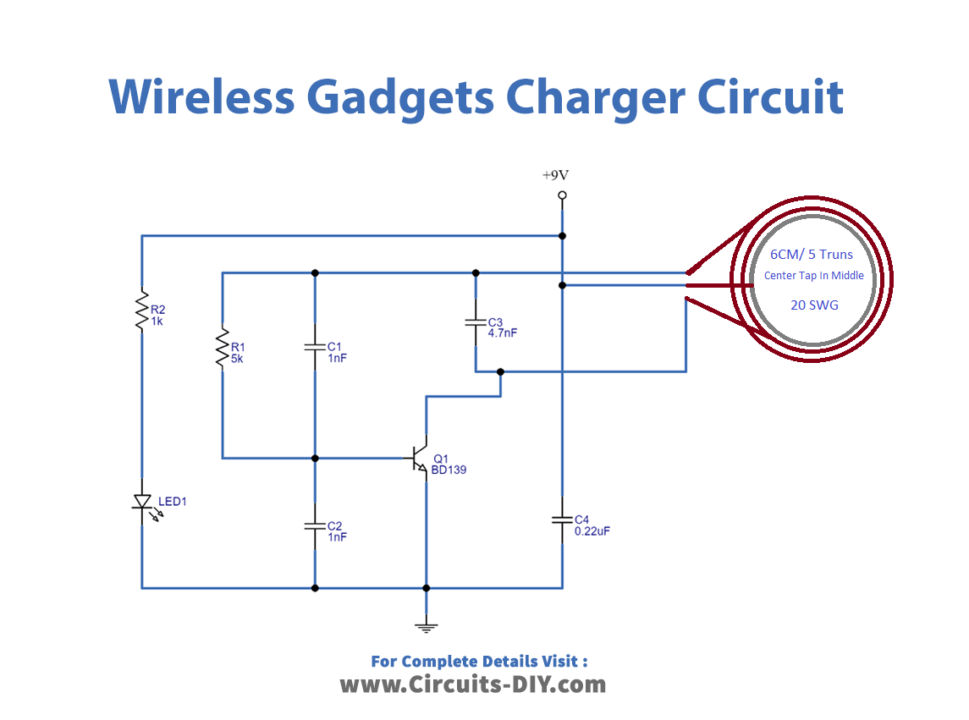 Wireless Gadgets Charger Circuit