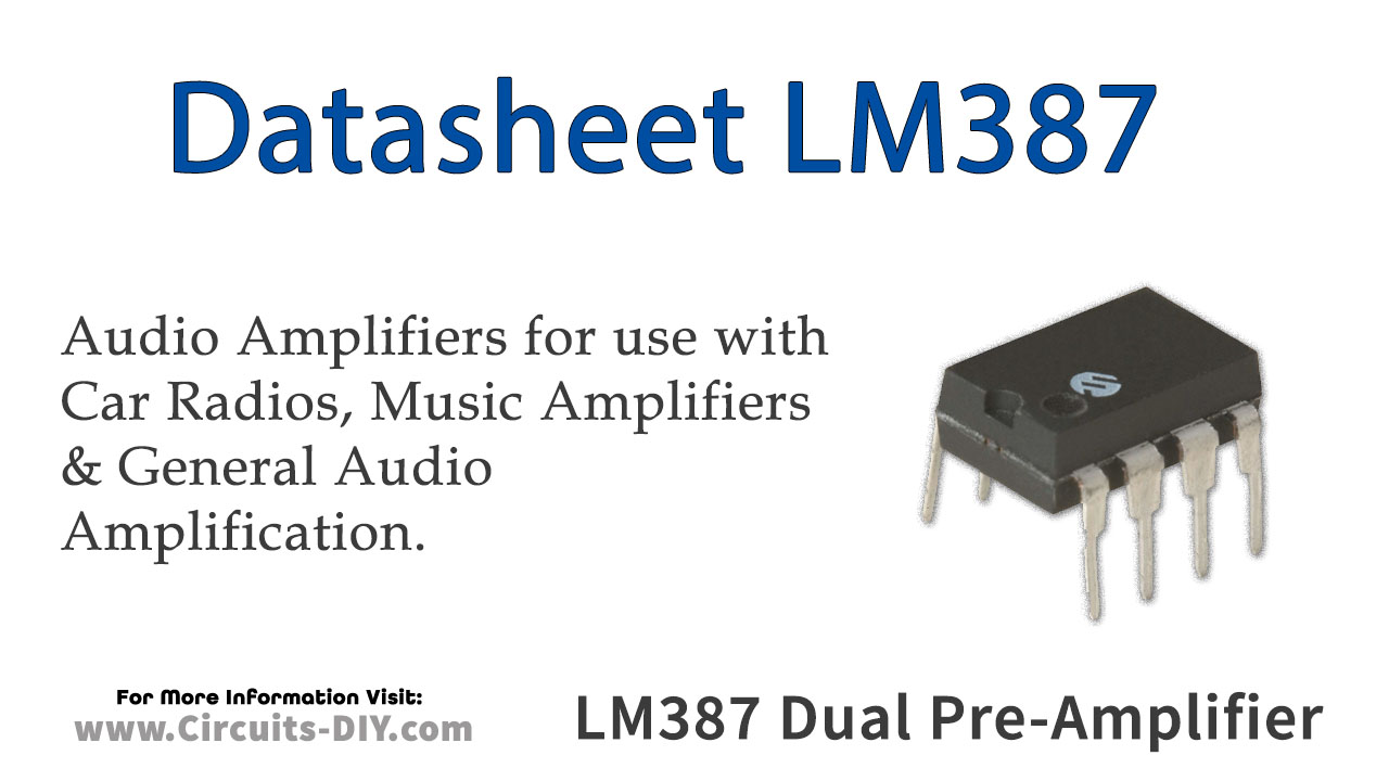 LM387 Low Noise Dual Pre-Amplifier – Datasheet