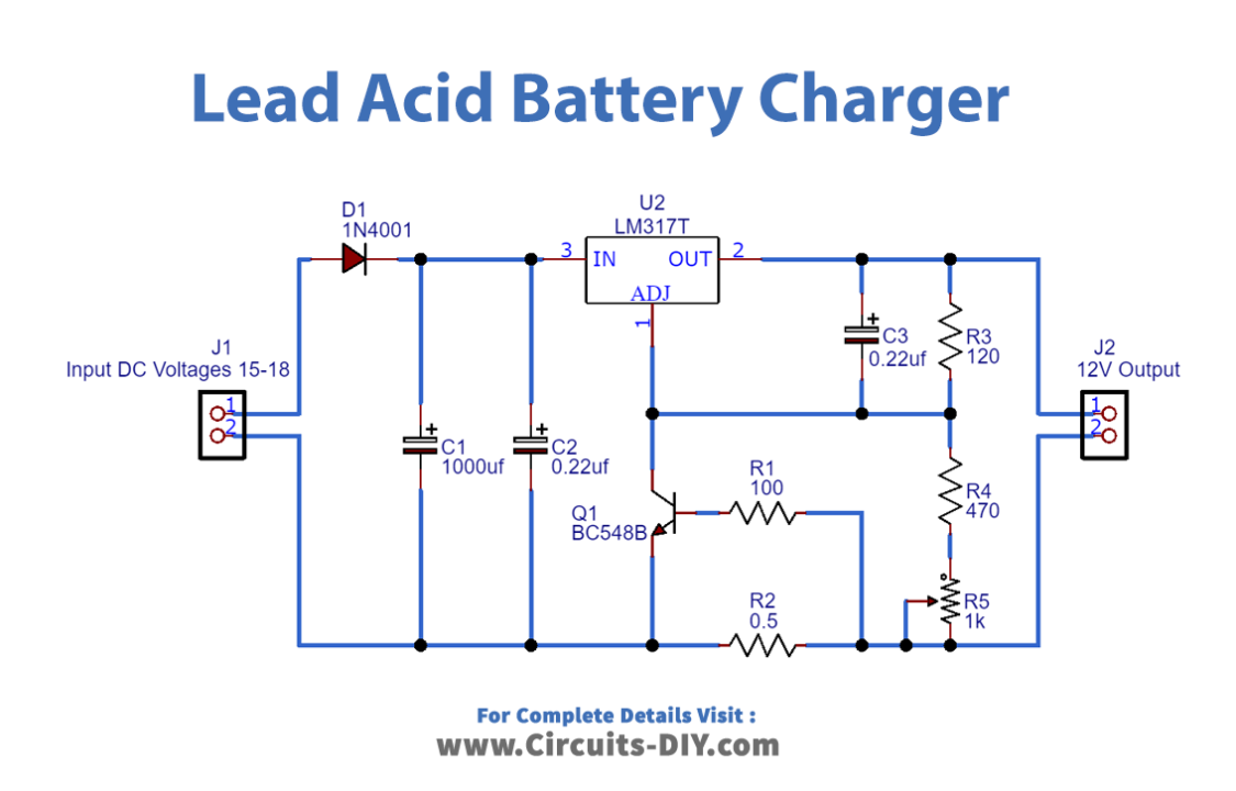 Lead Acid Battery Charger Circuit_Diagram-Schematic