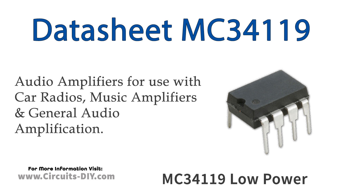 MC34119 Low Power Audio Amplifier – Datasheet
