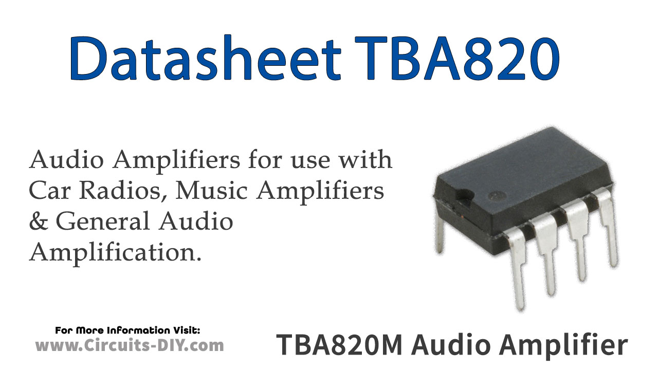 TBA820M Minidip 1.2W Audio Amplifier – Datasheet