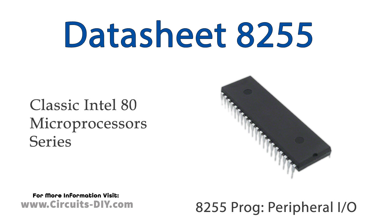 8255 Programmable Peripheral I/O – Datasheet