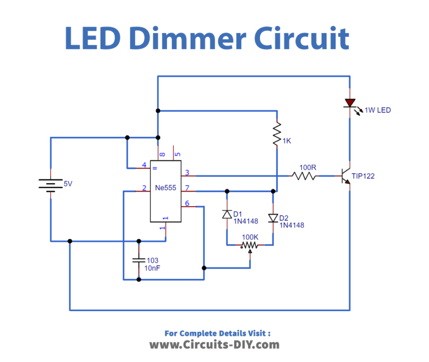 1 Watt Dimmer Circuit