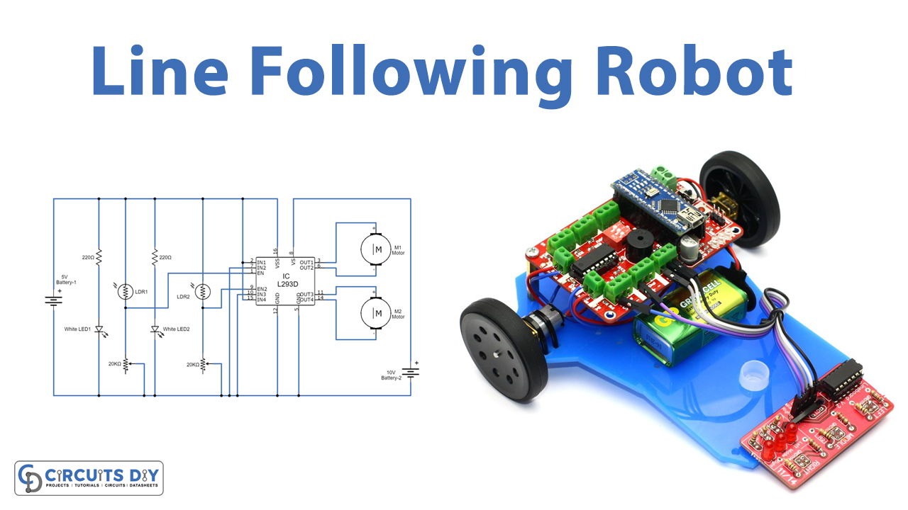 Line-following-robot-using-L293D-Electronics-Projects