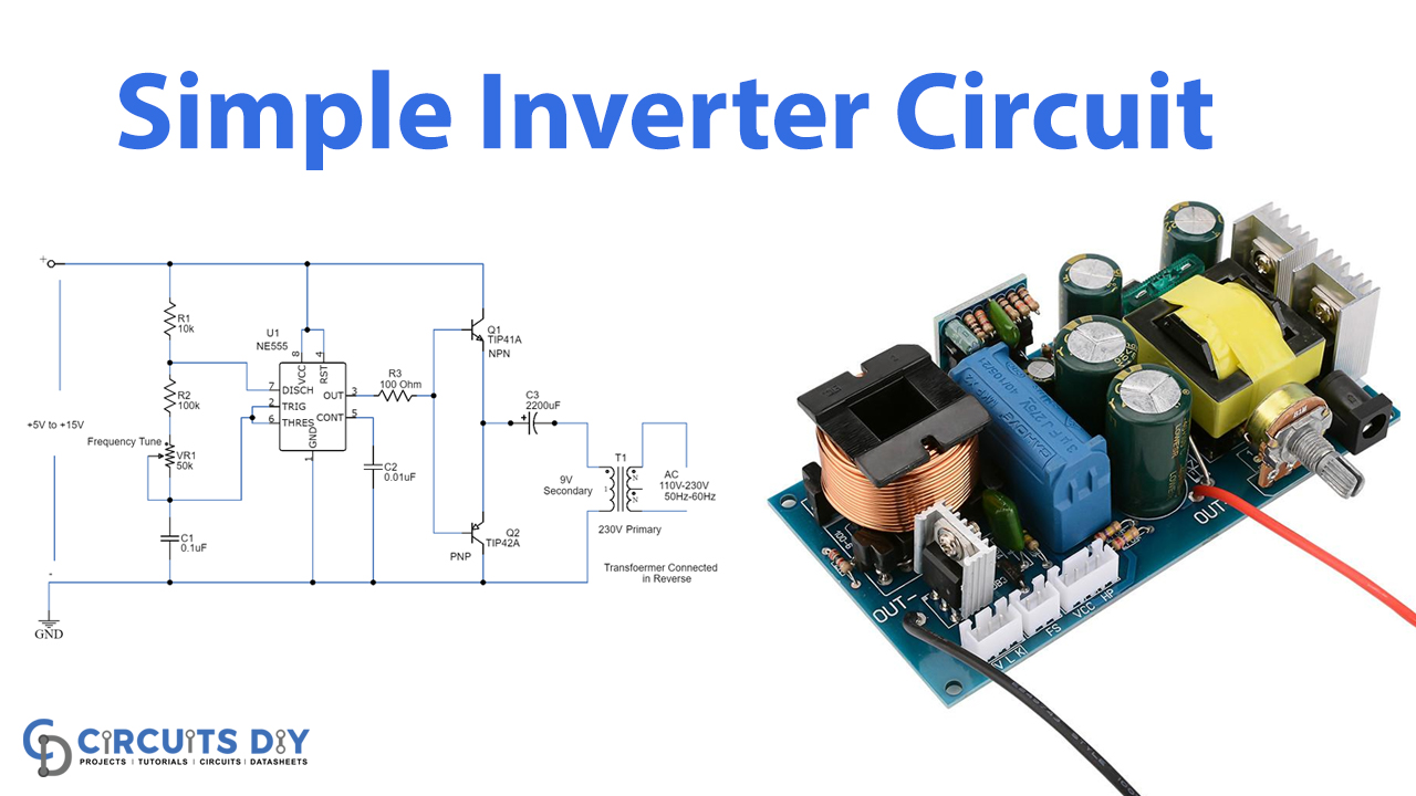 12v to 220v inverter circuit using relay 