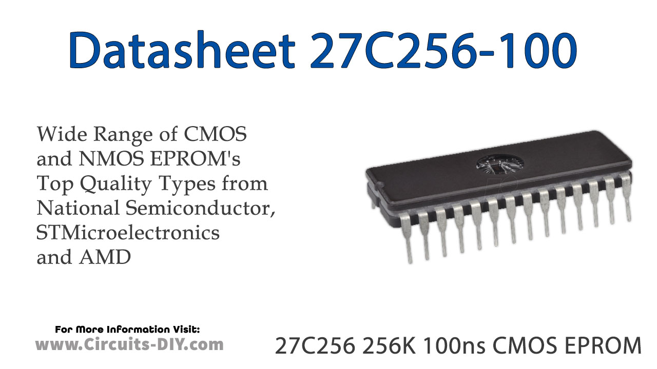27C256 256K 100ns CMOS EPROM – Datasheet