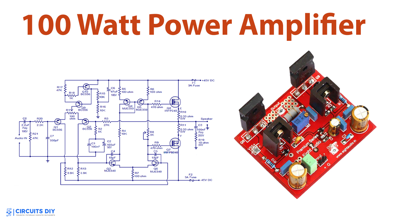 100-watt-mosfet-power-amplifier-electronics-projects