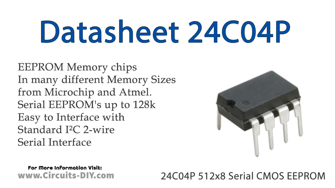 24C04P 512×8 Serial CMOS EEPROM – Datasheet