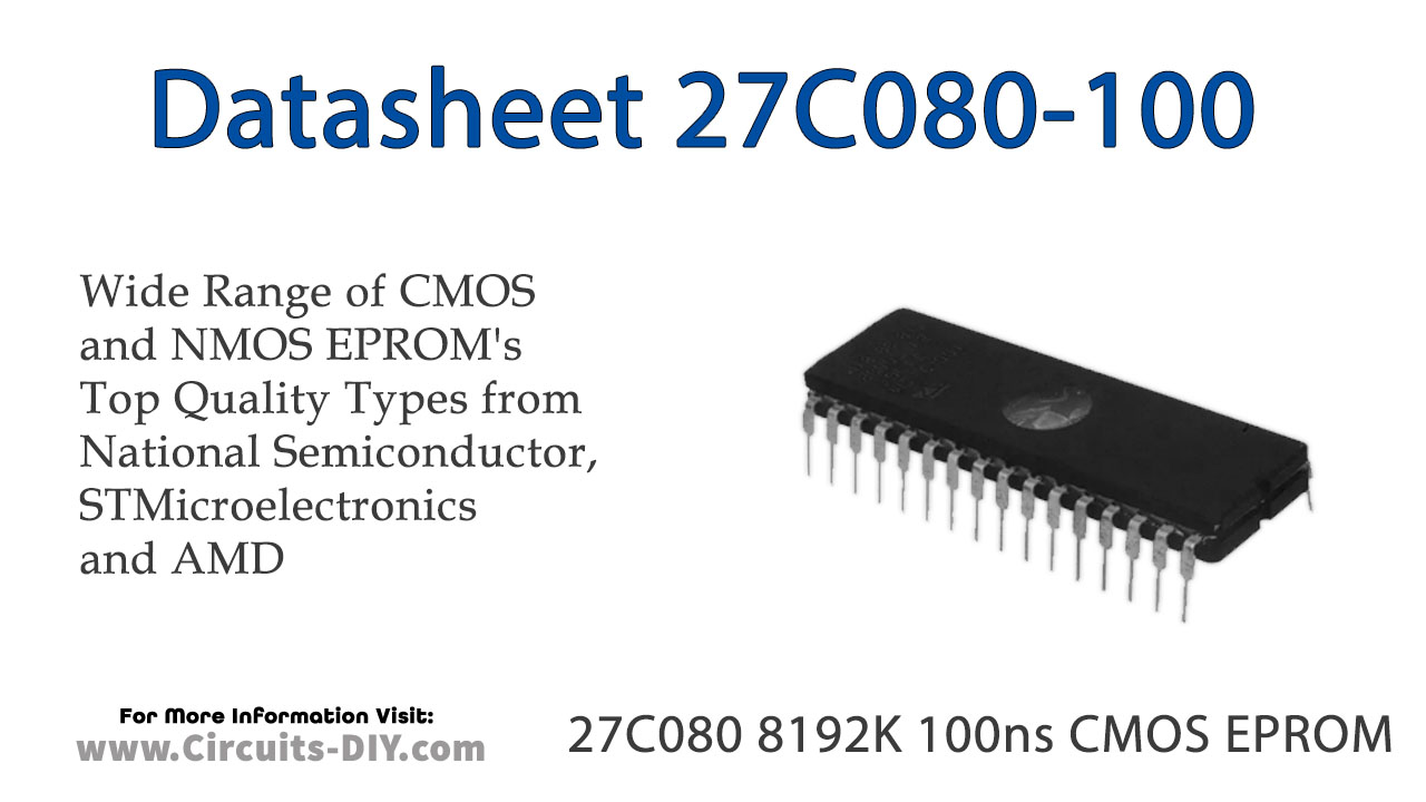 27C080 8192K 100ns CMOS EPROM – Datasheet