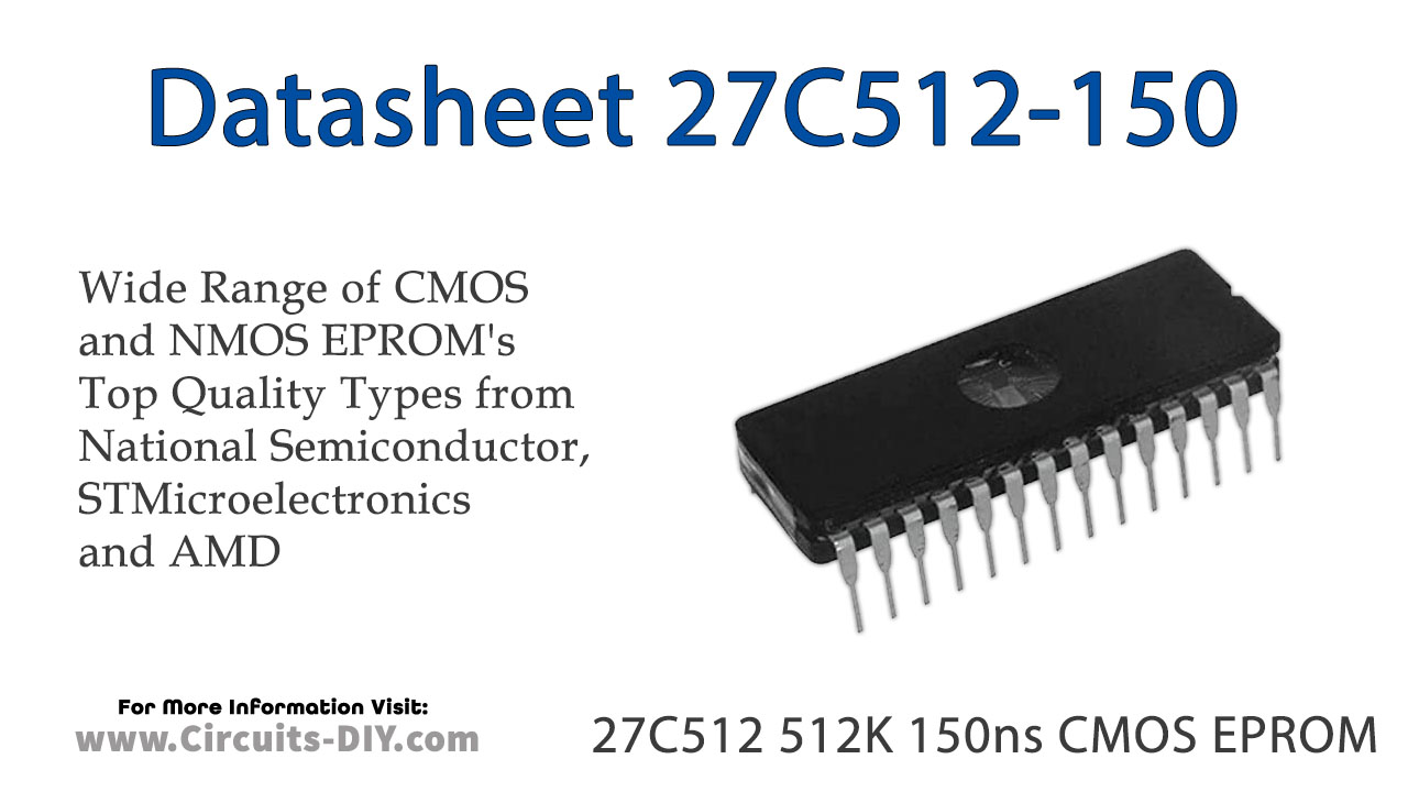 27C512 512K 150ns CMOS EPROM – Datasheet