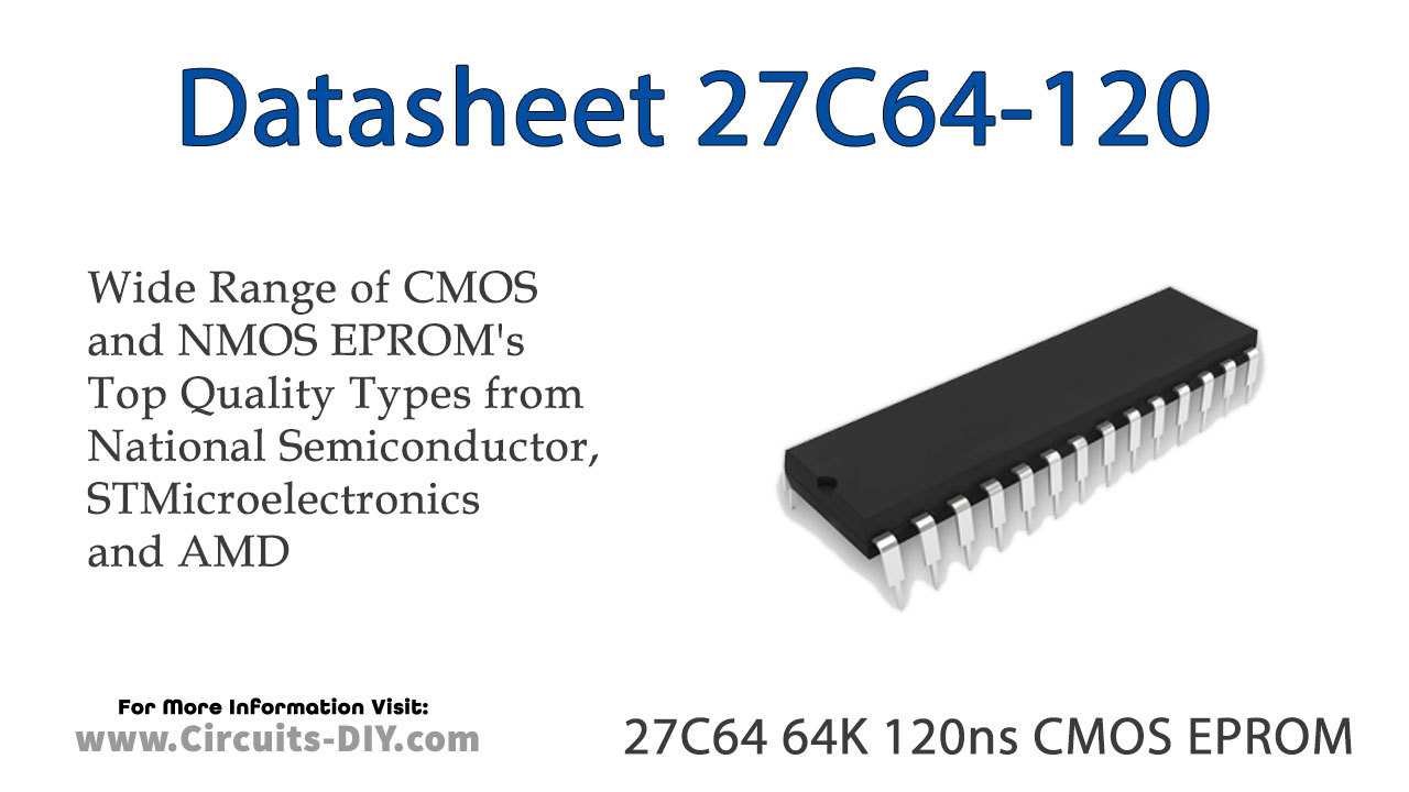M27C64 64K 120ns CMOS EPROM – Datasheet