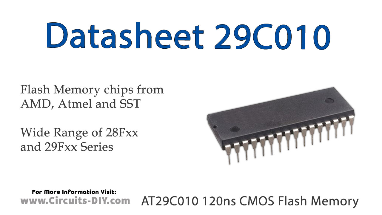 AT29C010 1M 120ns CMOS Flash Memory – Datasheet