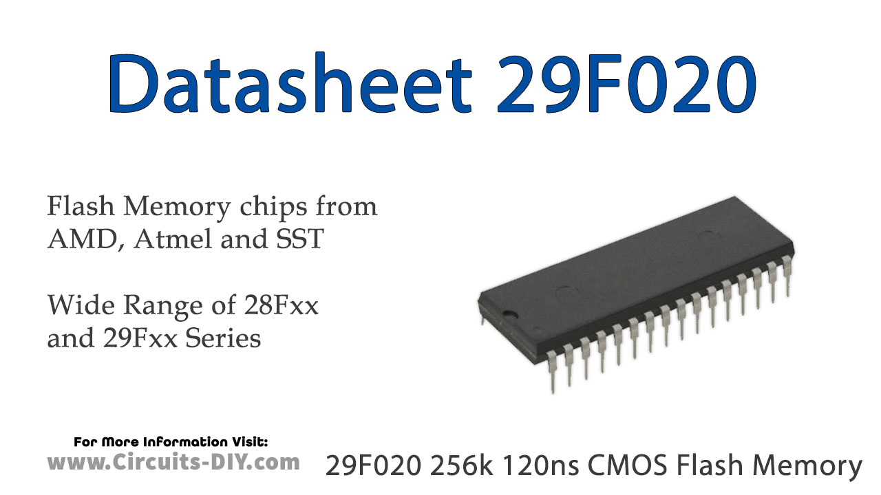 29F020 256k 120ns CMOS Flash Memory – Datasheet