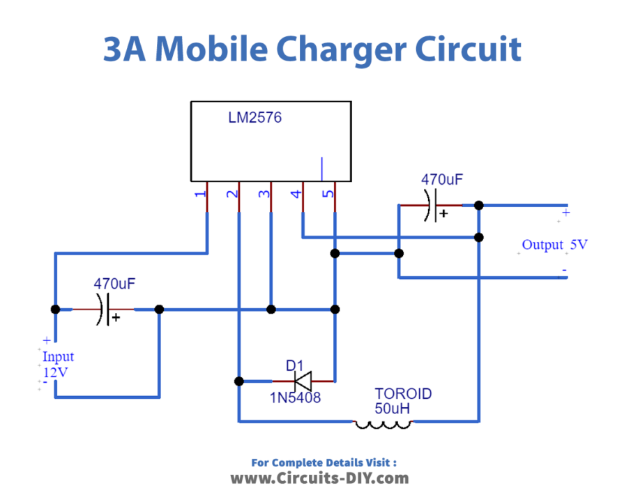 3A Mobile Charger Circuit_Diagram-Schematic