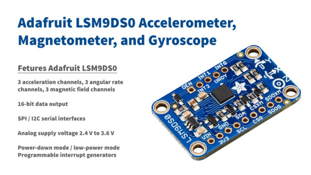 Adafruit-LSM9DS0-Accelerometer-Magnetometer-Gyroscope