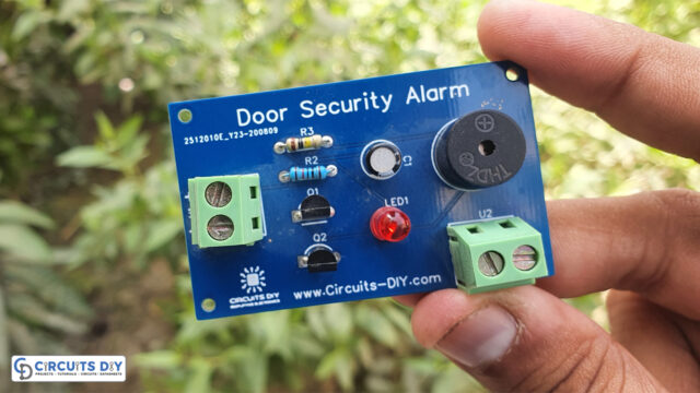 Door-Security-Alarm-Circuit-using-Magnetic-Reed-Switch