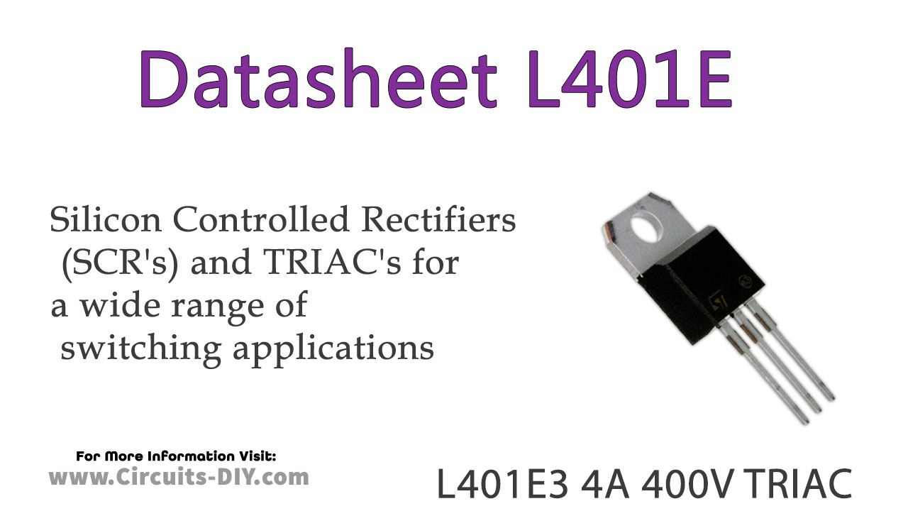 L401E3 1A 400V TRIAC – Datasheet