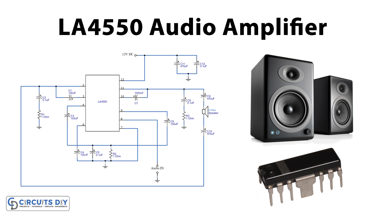 LA4550 Audio Amplifier Circuit