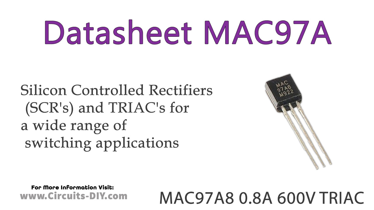 MAC97A8 0.8A 600V TRIAC – Datasheet