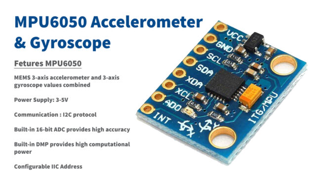 MPU6050 3-Axis Accelerometer and Gyroscope Module