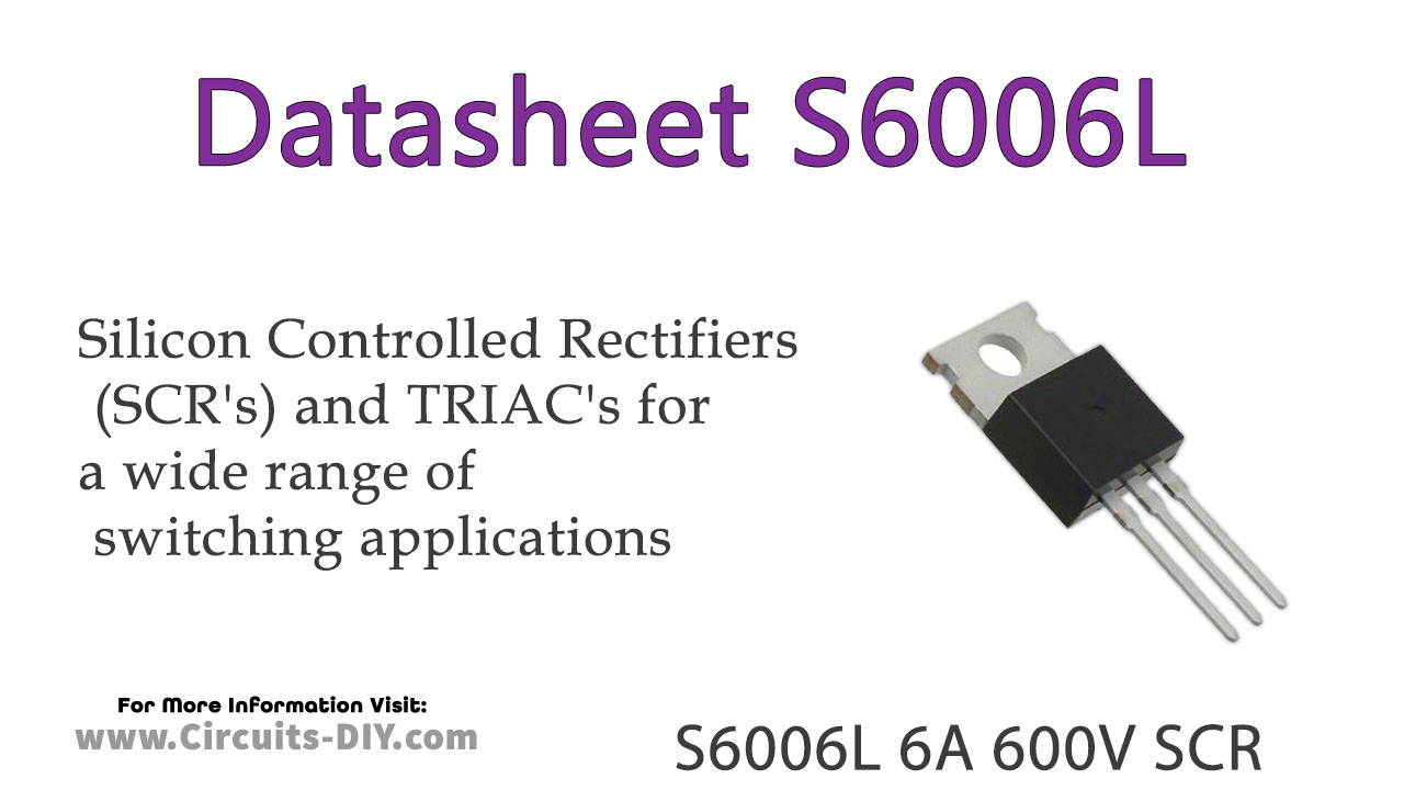 S6006L 6A 600V SCR – Datasheet