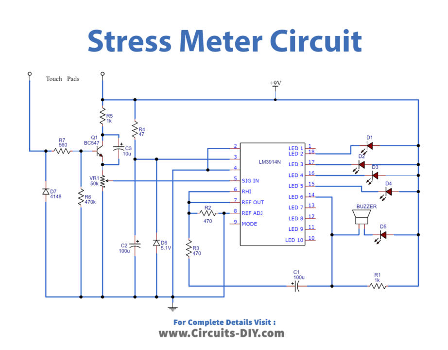 Stress Meter Circuit_Diagram-Schematic