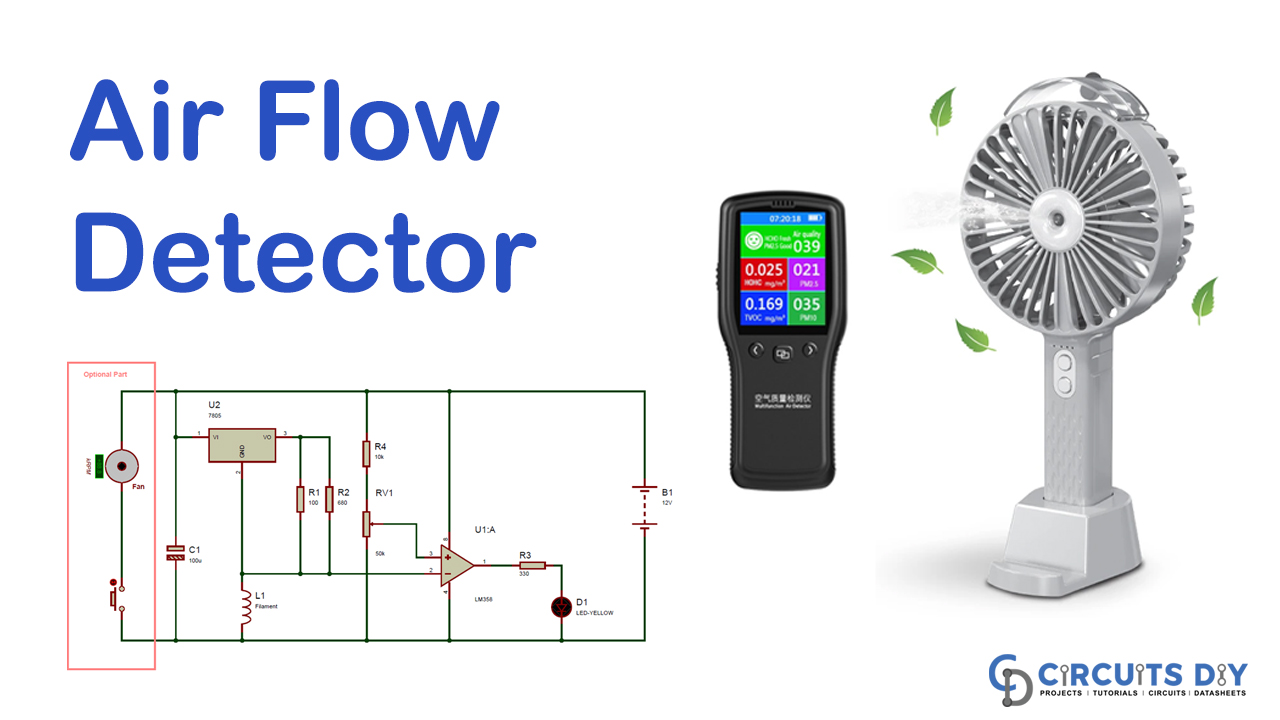 Simple Air Flow Detector Circuit