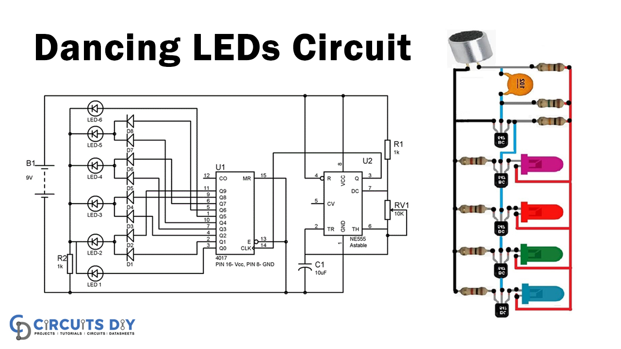 Dancing LEDs Project - CD4017