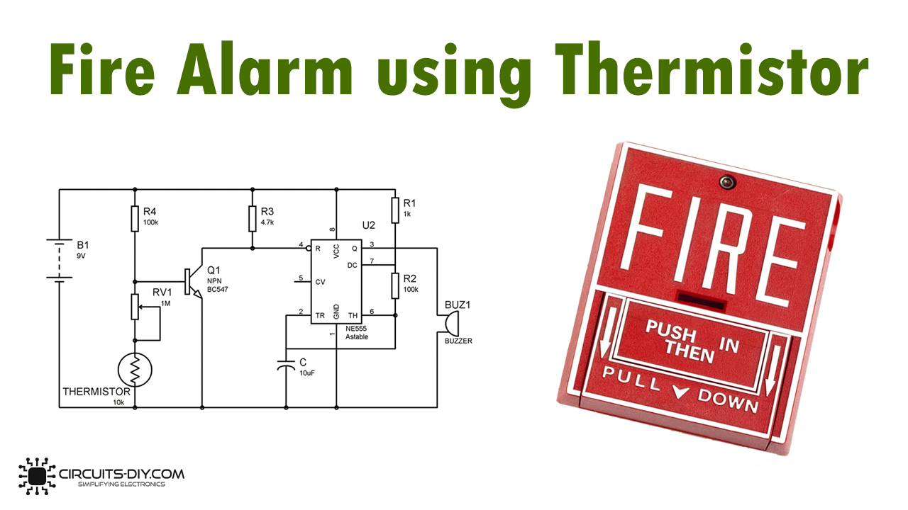 Fire Alarm using Thermistor